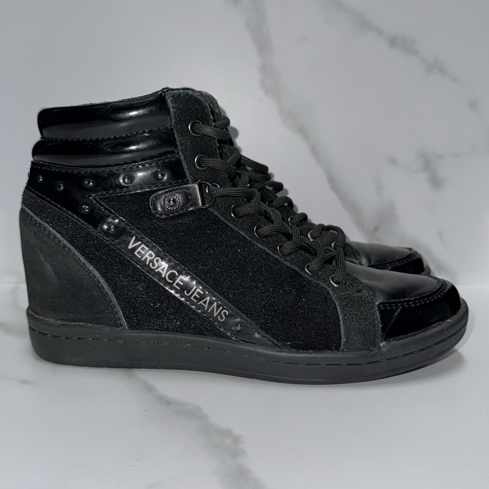 Versace jeans wedge sneakers